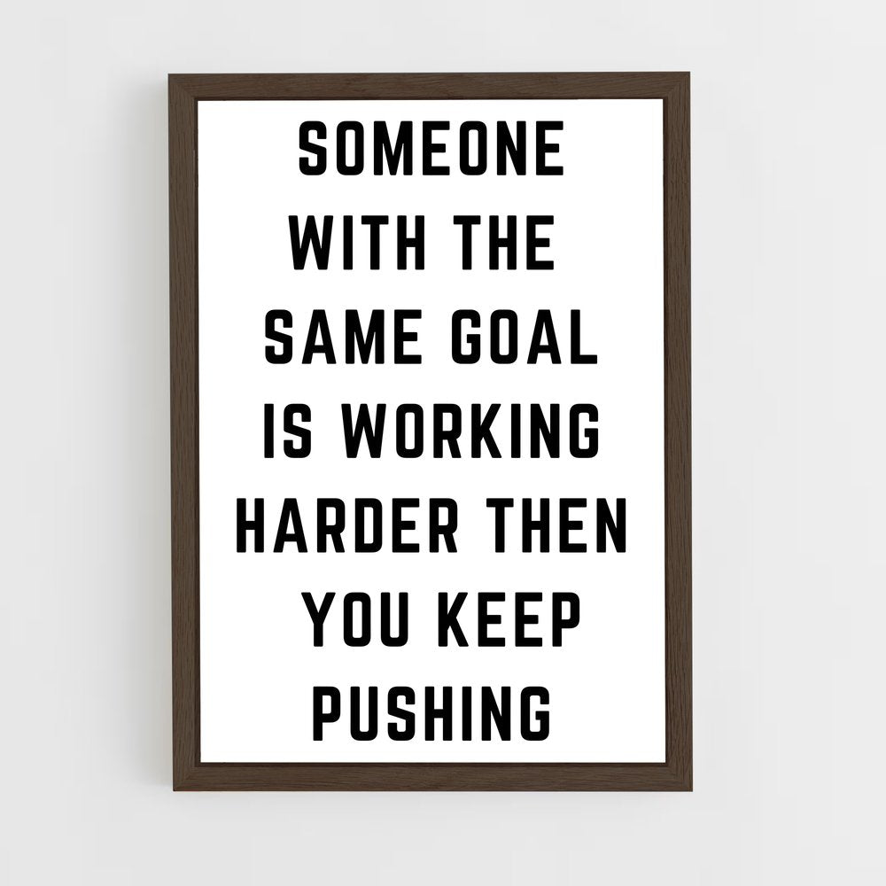 ap-keep pushing-2 cadre Bois foncé