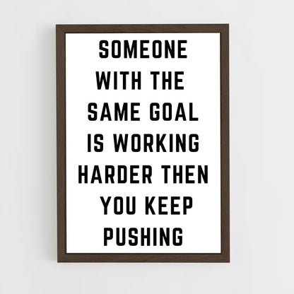 ap-keep pushing-2 cadre Bois foncé