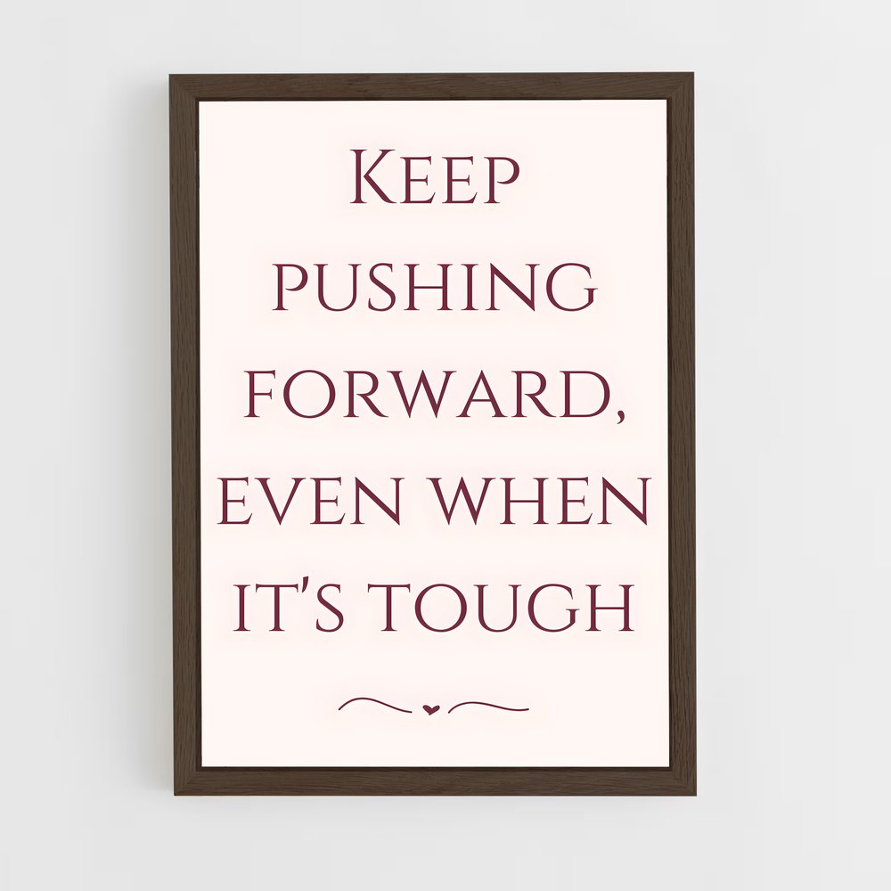 ap-keep pushing-4 cadre Bois foncé