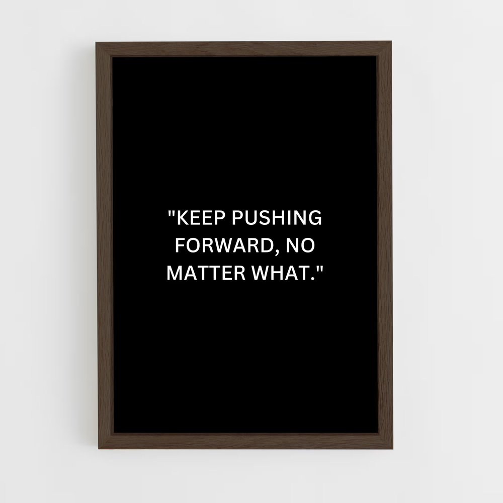 ap-keep pushing-5 cadre Bois foncé