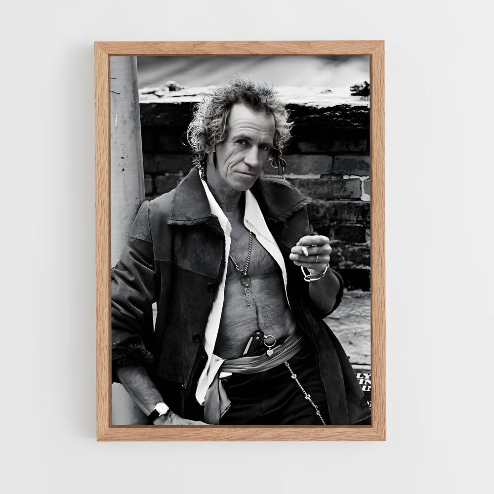 ap-keith richards-6 cadre Bois clair