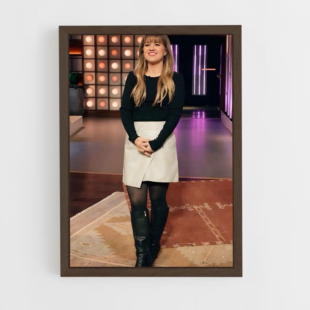 ap-kelly clarkson-7 cadre Bois foncé