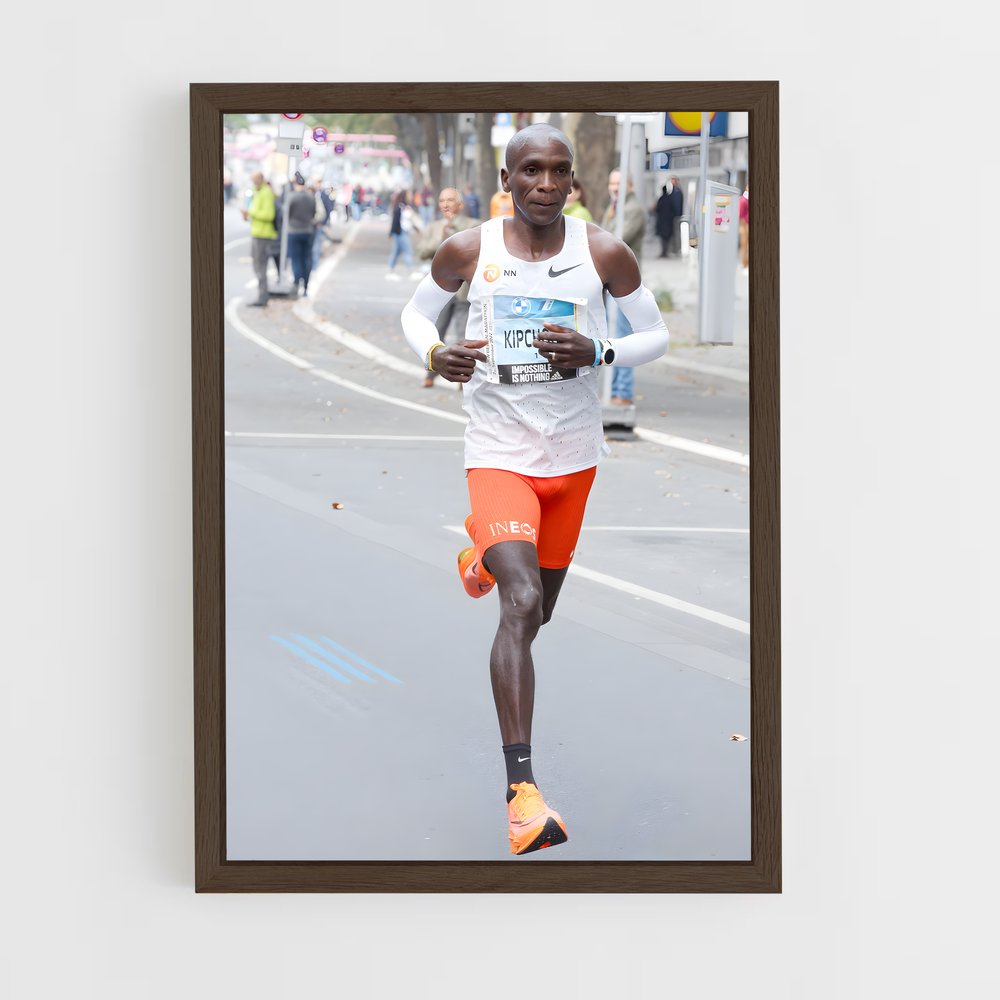 ap-kelvin kiptum-1 cadre Bois foncé