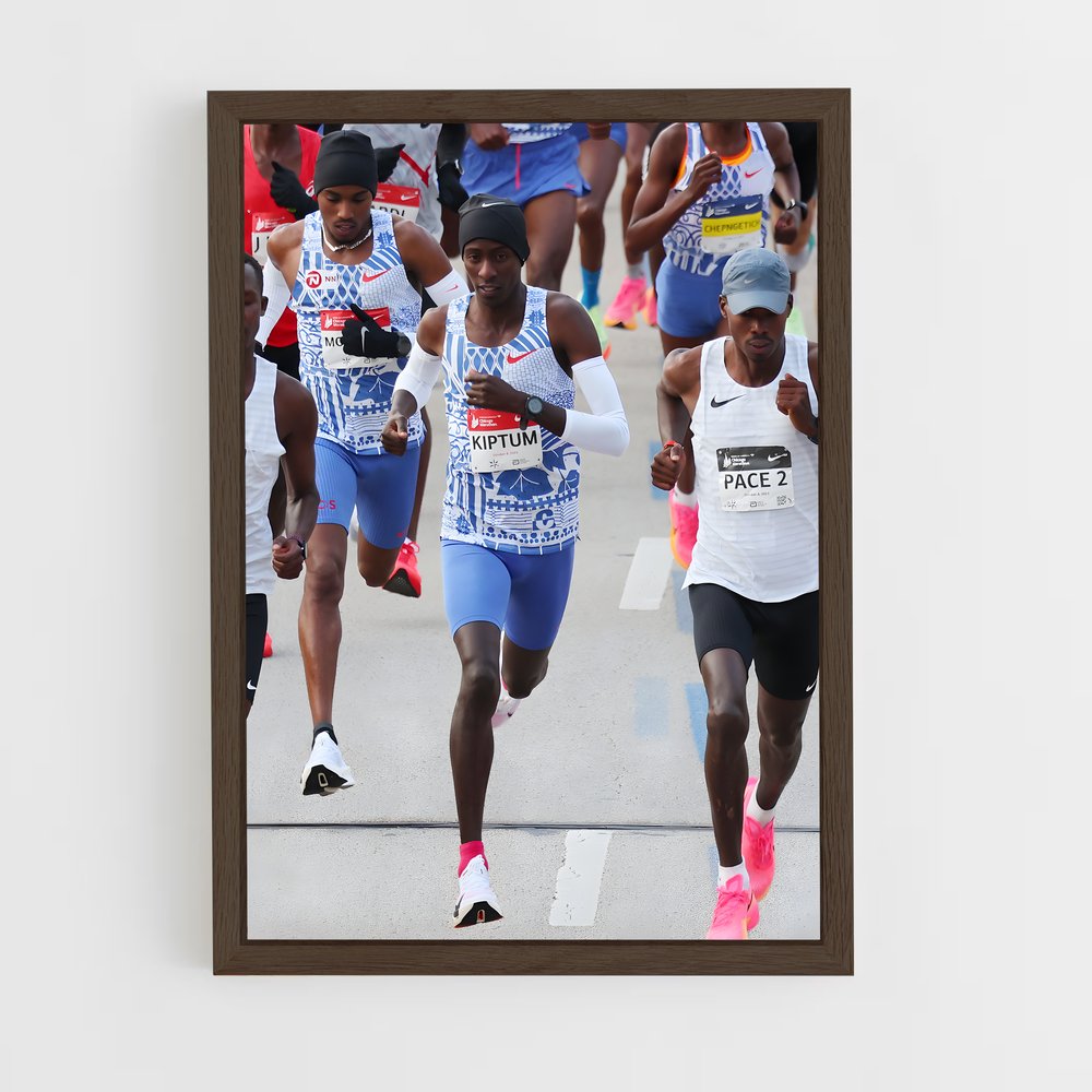 ap-kelvin kiptum-2 cadre Bois foncé