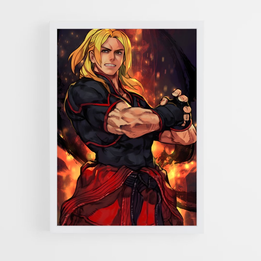 ap-ken street fighter-1 cadre Blanc