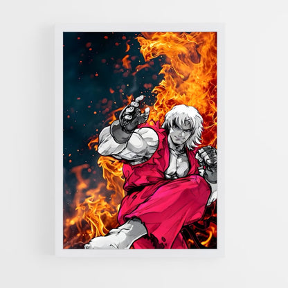 ap-ken street fighter-7 cadre Blanc