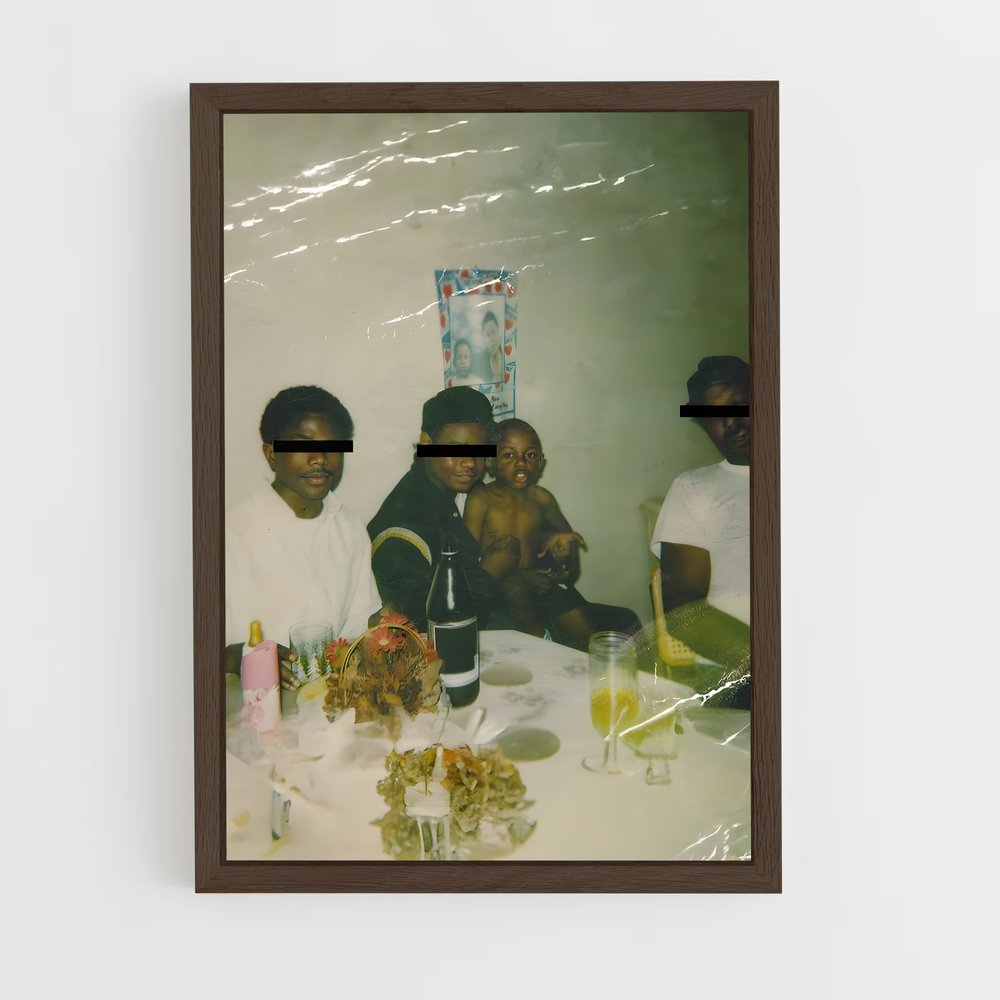 ap-kendrick lamar-11 cadre Bois foncé