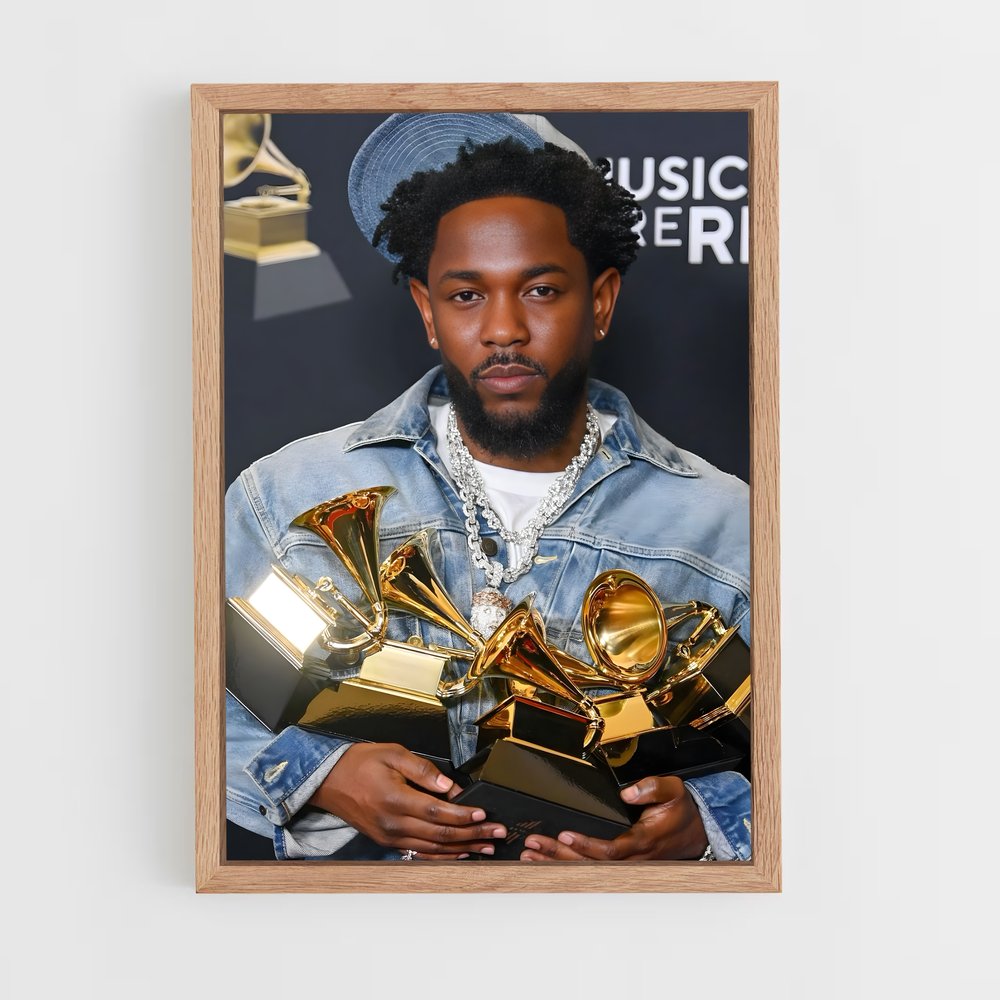ap-kendrick lamar-5 cadre Bois clair