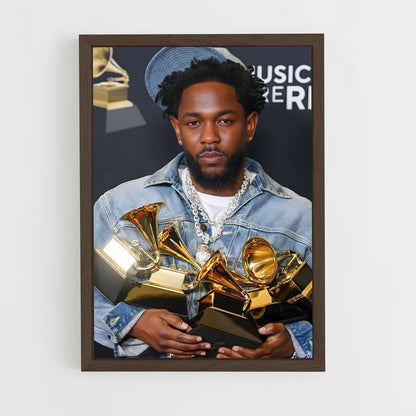 ap-kendrick lamar-5 cadre Bois foncé