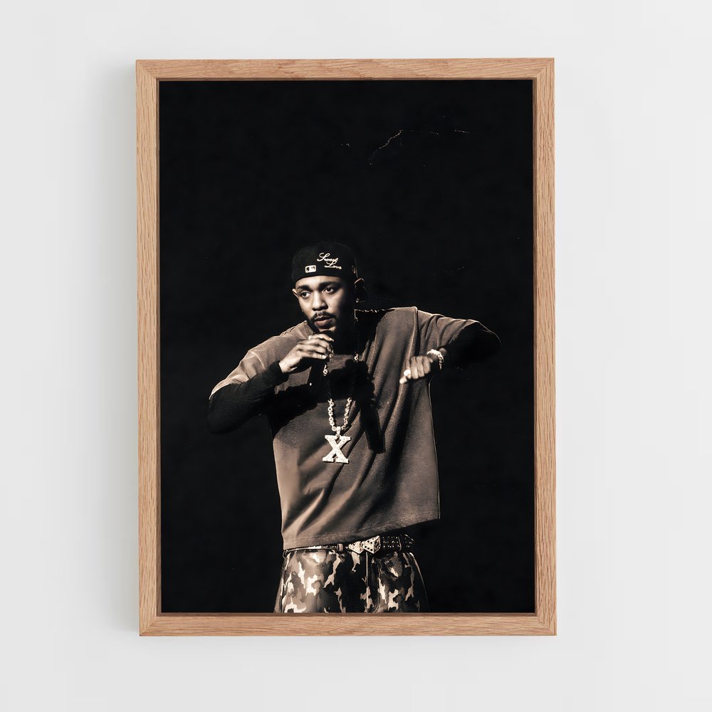 ap-kendrick lamar-7 cadre Bois clair