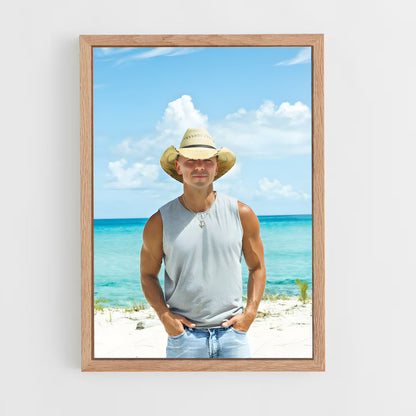 ap-kenny chesney-1 cadre Bois clair