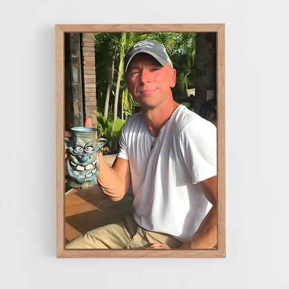ap-kenny chesney-2 cadre Bois clair