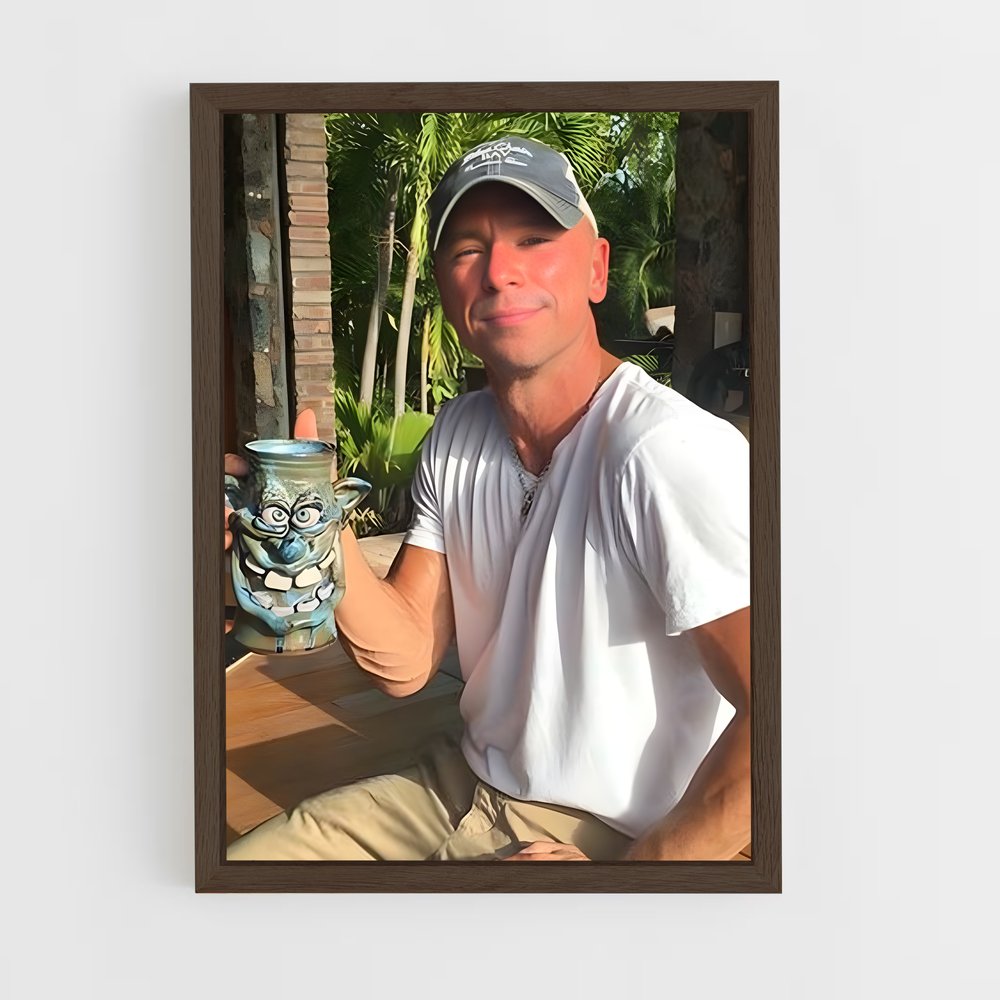 ap-kenny chesney-2 cadre Bois foncé