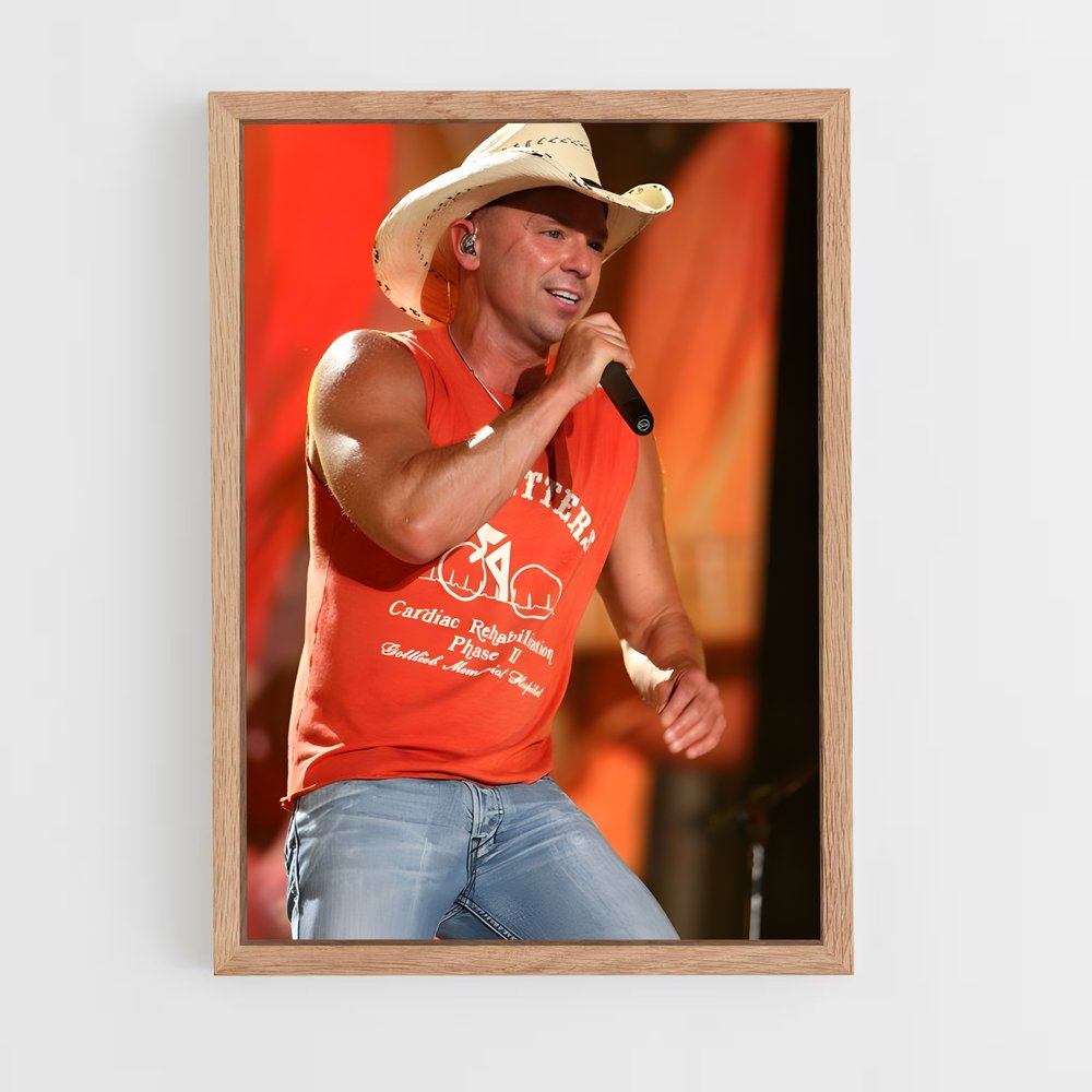 ap-kenny chesney-3 cadre Bois clair