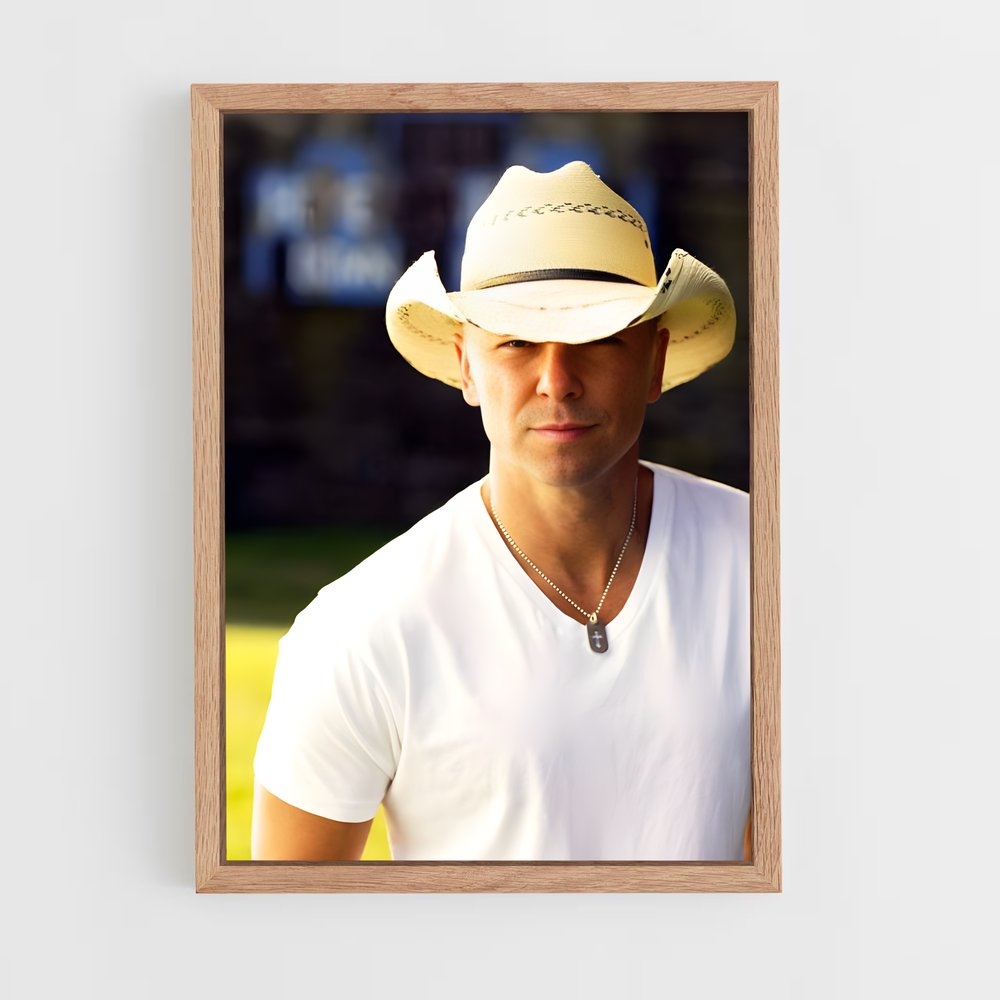 ap-kenny chesney-4 cadre Bois clair