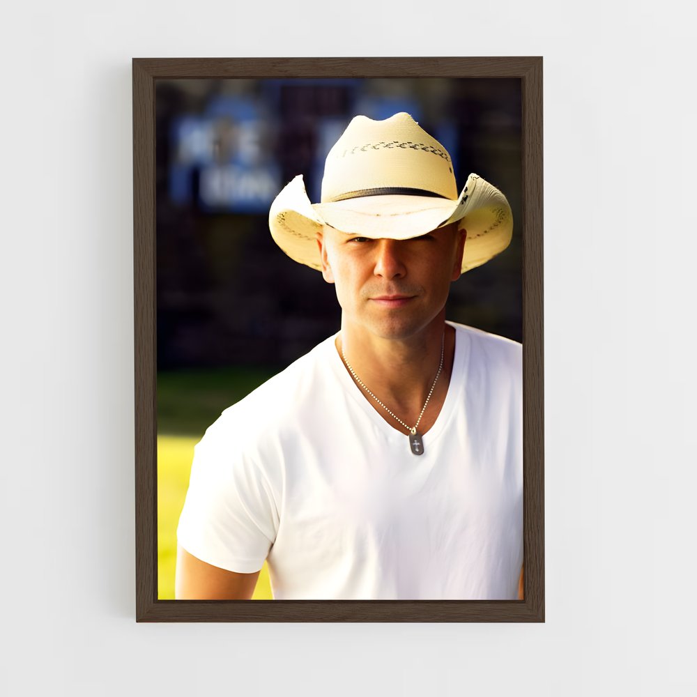 ap-kenny chesney-4 cadre Bois foncé