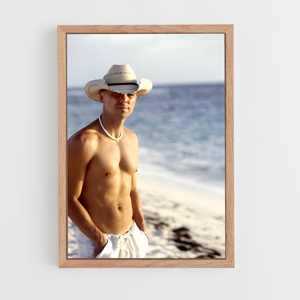 ap-kenny chesney-5 cadre Bois clair