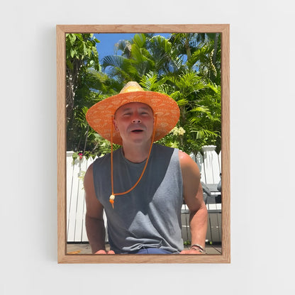 ap-kenny chesney-6 cadre Bois clair