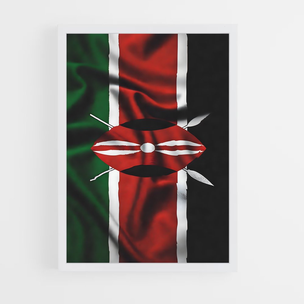 ap-kenya flag-1 cadre Blanc