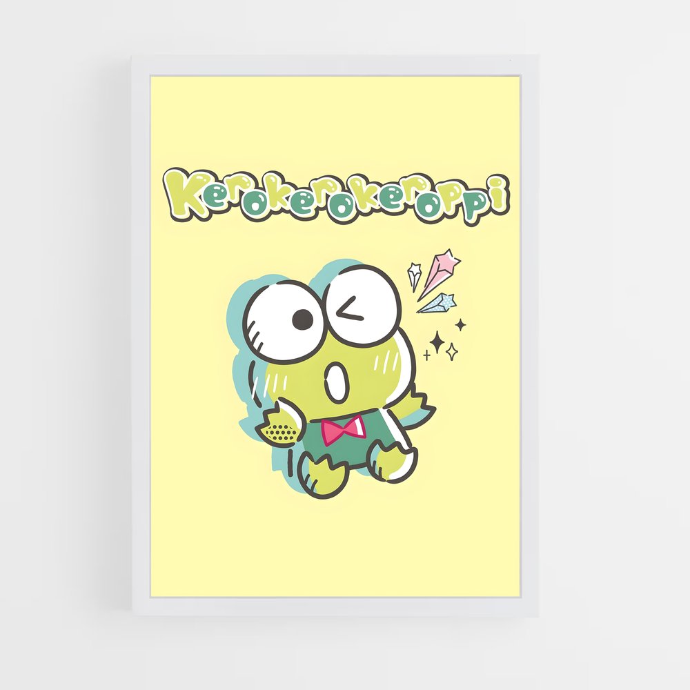 ap-keroppi-7 cadre Blanc
