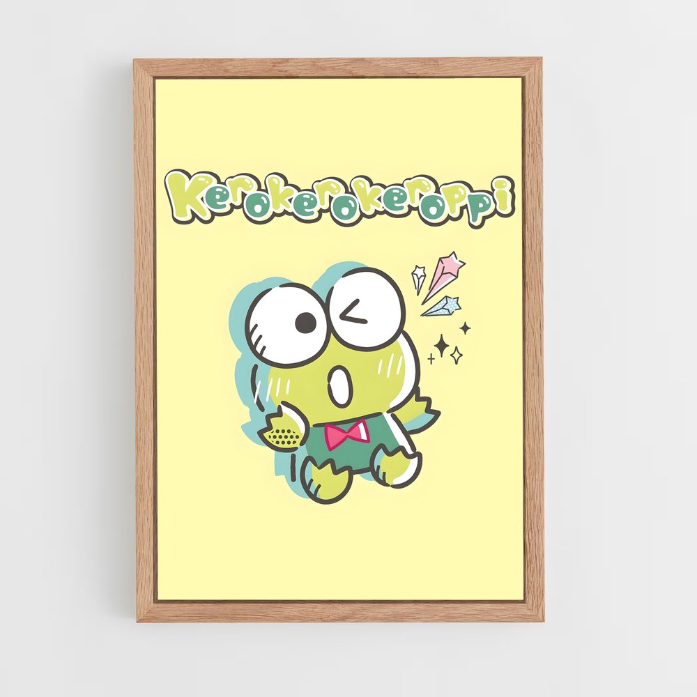 ap-keroppi-7 cadre Bois clair
