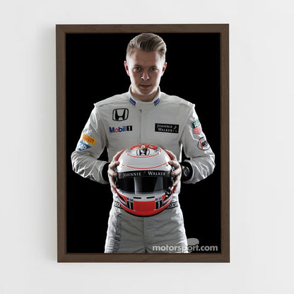 ap-kevin magnussen-9 cadre Bois foncé