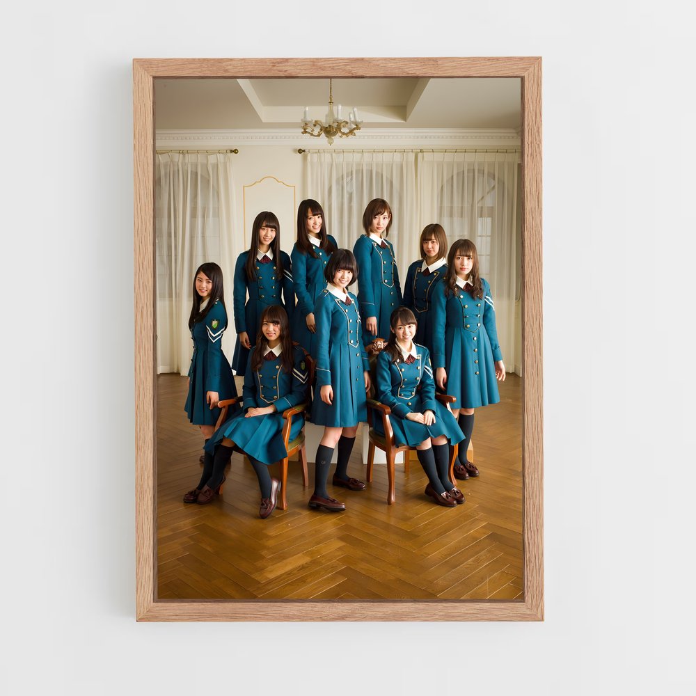 ap-keyakizaka46-1 cadre Bois clair