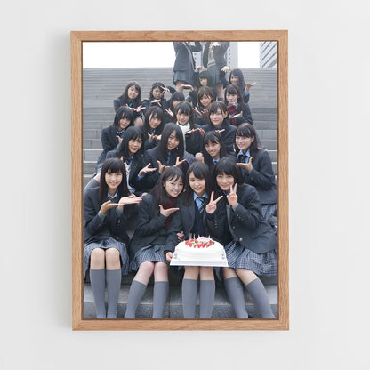 ap-keyakizaka46-4 cadre Bois clair
