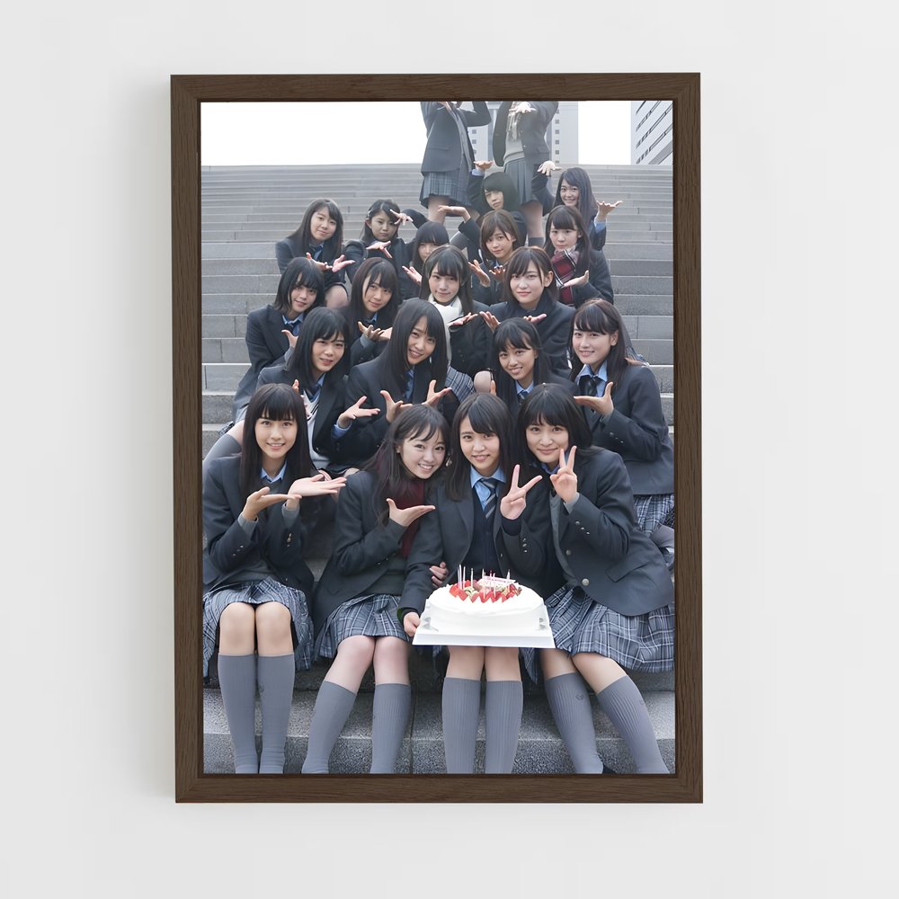 ap-keyakizaka46-4 cadre Bois foncé