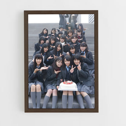 ap-keyakizaka46-4 cadre Bois foncé