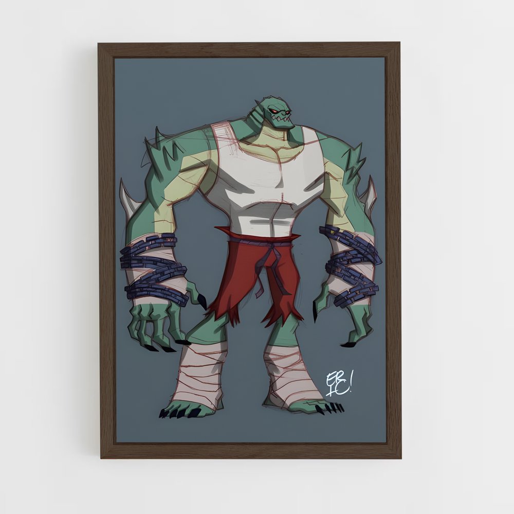 ap-killer croc-9 cadre Bois foncé