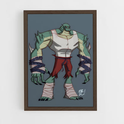 ap-killer croc-9 cadre Bois foncé