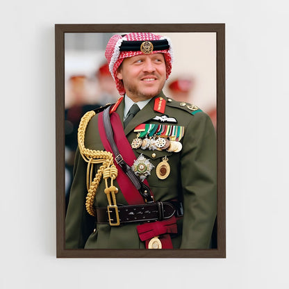 ap-king abdullah ii-3 cadre Bois foncé