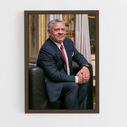 ap-king abdullah ii-5 cadre Bois foncé