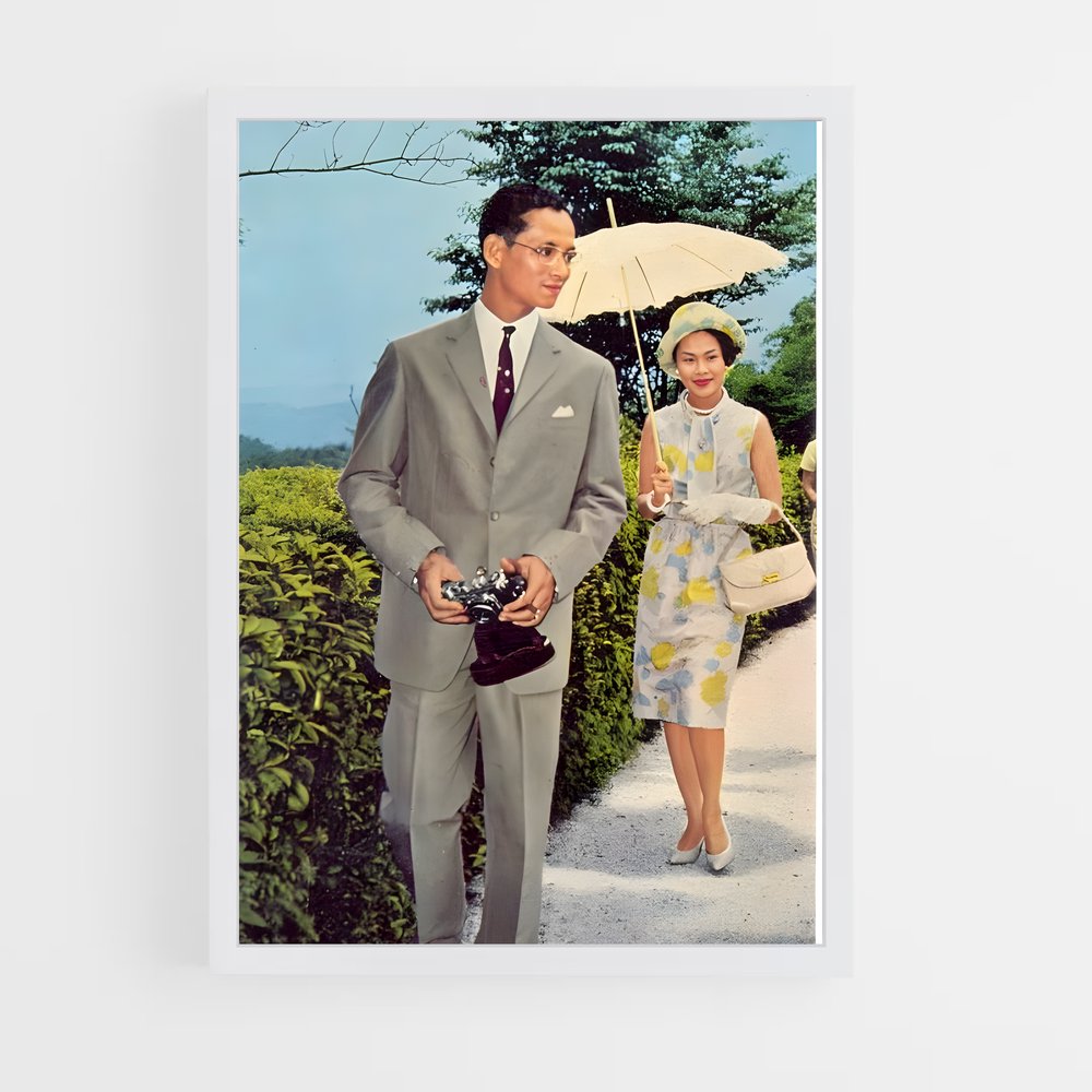 ap-king bhumibol adulyadej-2 cadre Blanc