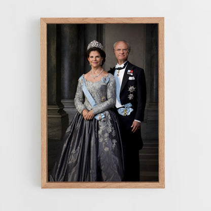 ap-king carl xvi gustaf-1 cadre Bois clair