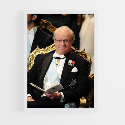 ap-king carl xvi gustaf-5 cadre Blanc