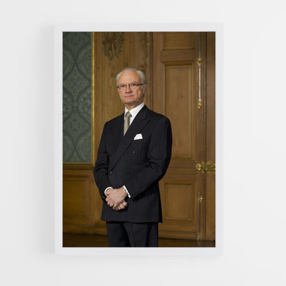 ap-king carl xvi gustaf-6 cadre Blanc