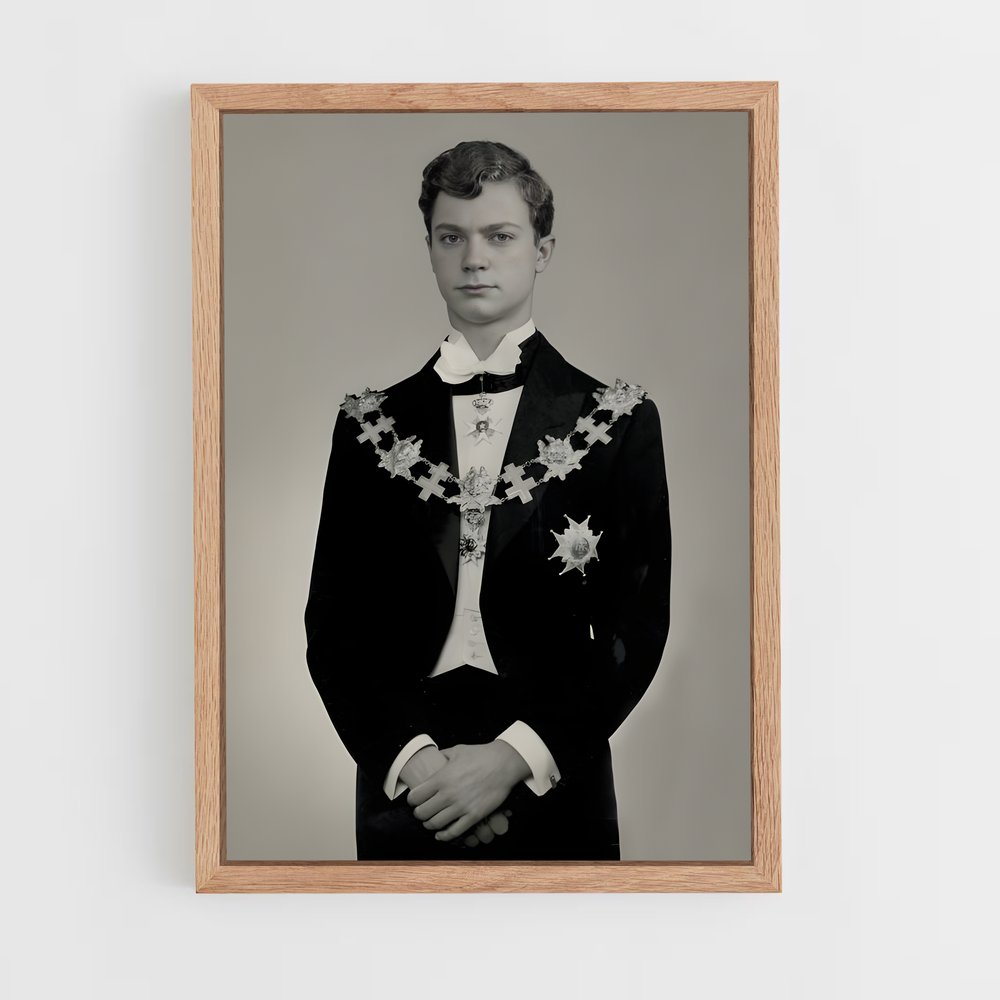 ap-king carl xvi gustaf-8 cadre Bois clair