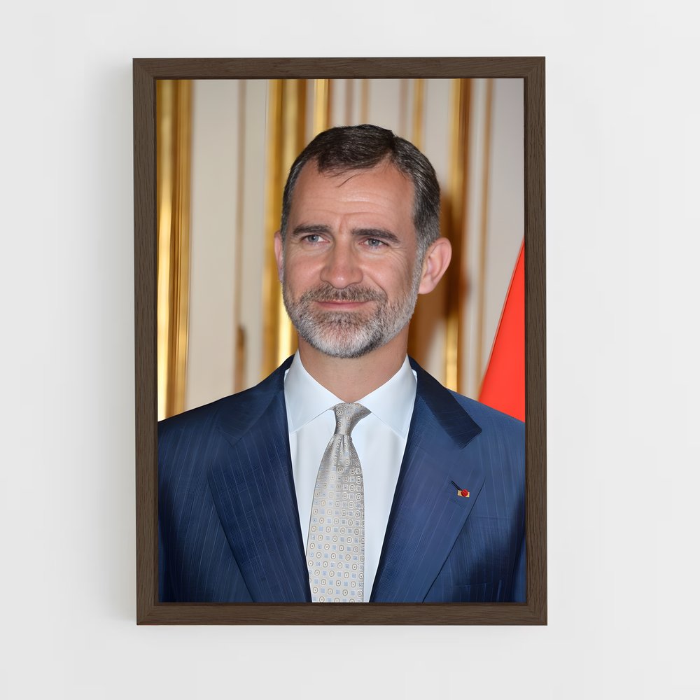 ap-king felipe vi-1 cadre Bois foncé