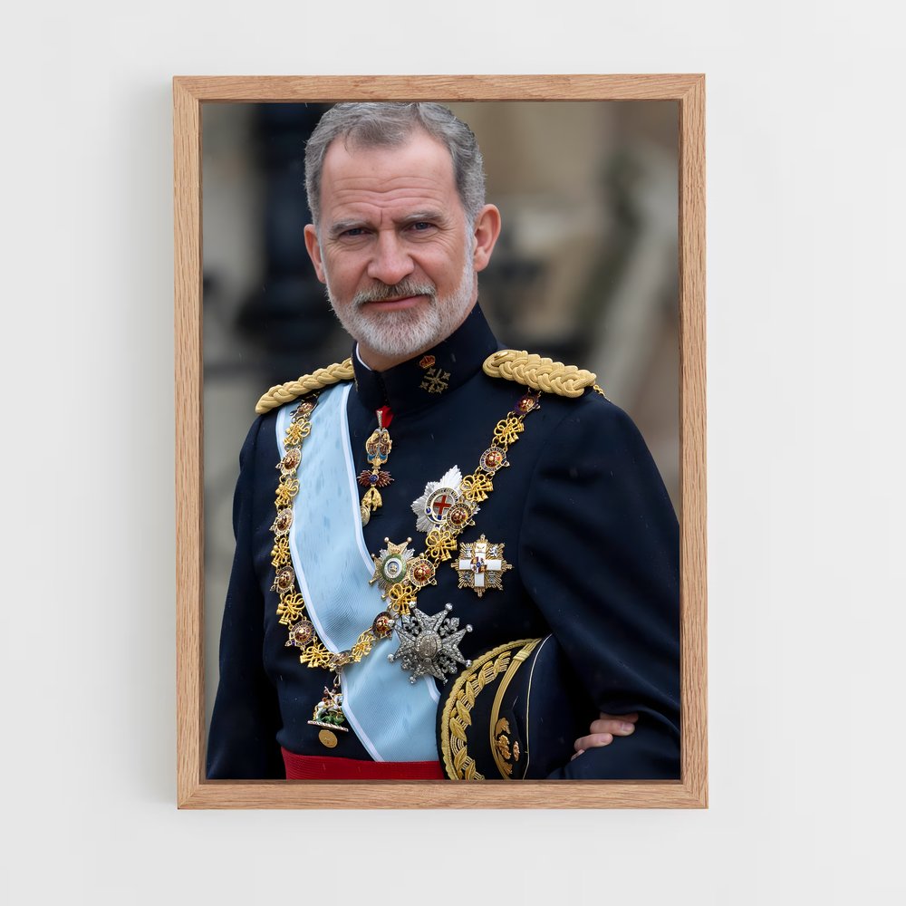 ap-king felipe vi-2 cadre Bois clair
