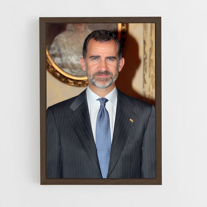 ap-king felipe vi-3 cadre Bois foncé