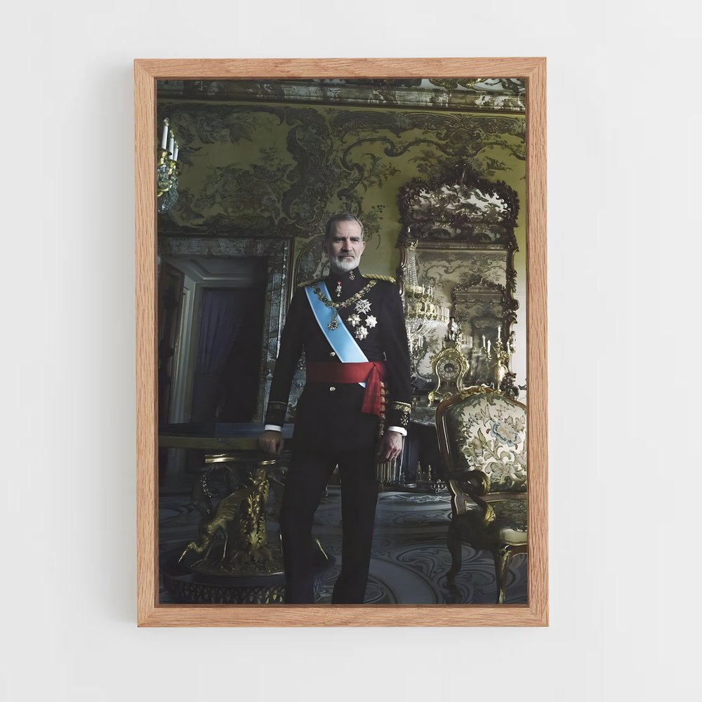 ap-king felipe vi-4 cadre Bois clair