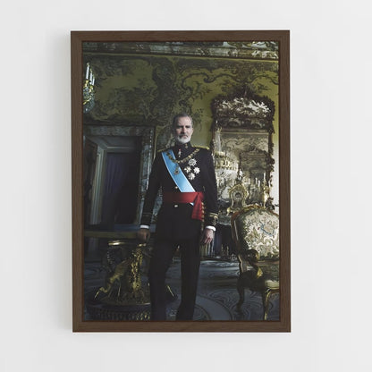 ap-king felipe vi-4 cadre Bois foncé