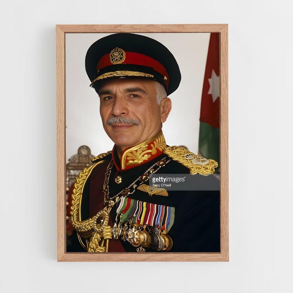 ap-king hussein-1 cadre Bois clair