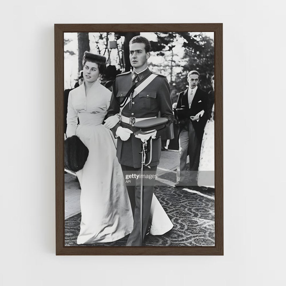 ap-king juan carlos i-2 cadre Bois foncé