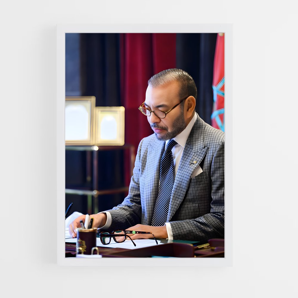 ap-king mohammed vi-1 cadre Blanc