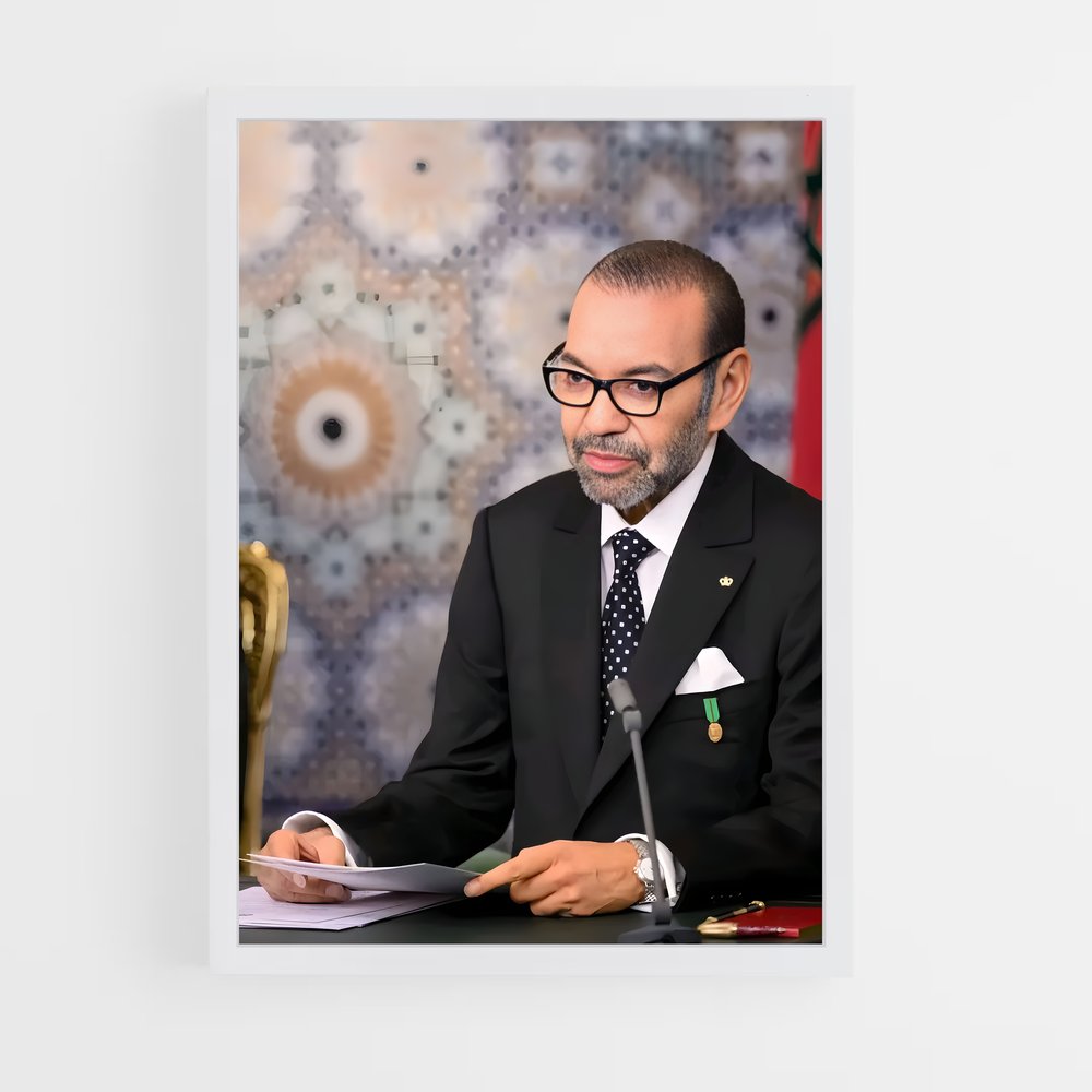ap-king mohammed vi-3 cadre Blanc