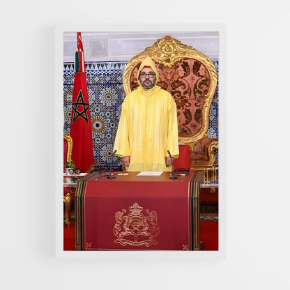 ap-king mohammed vi-5 cadre Blanc
