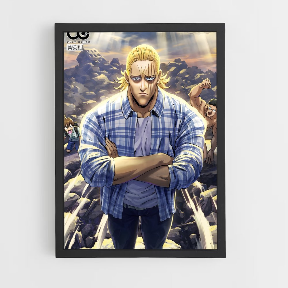 ap-king one punch man-2 cadre Noir